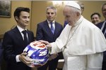 Dani Pedrosa und Papst Franziskus