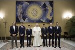 Andrea Iannone, Dani Pedrosa, Jack Miller, Marc Marquez, Danilo Petrucci und Papst Franziskus