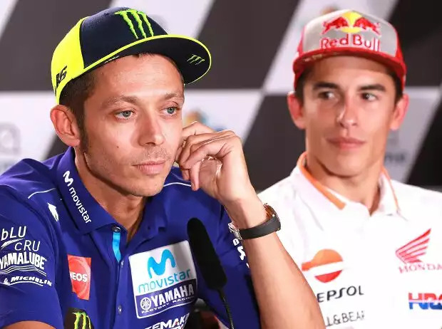 Marc Marquez, Valentino Rossi Titel-Bild zur News: Marc Marquez, Valentino Rossi
