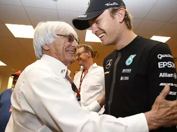 Bernie Ecclestone, Nico Rosberg Titel-Bild zur News: Bernie Ecclestone, Nico Rosberg