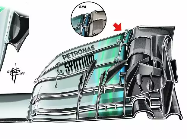 Mercedes, Frontflügel Titel-Bild zur News: Mercedes, Frontflügel