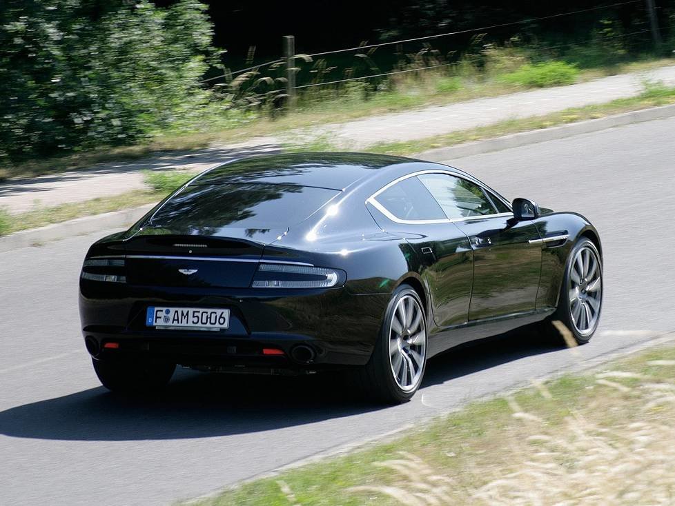 Heckansicht des Aston Martin Rapide S 2018