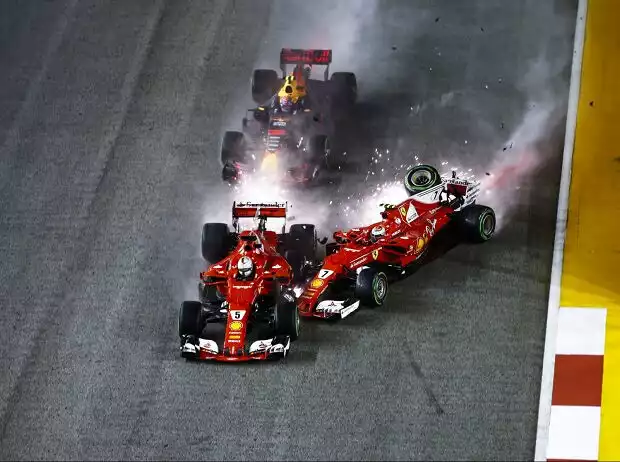 Sebastian Vettel, Kimi Räikkönen Titel-Bild zur News: Sebastian Vettel, Kimi Räikkönen