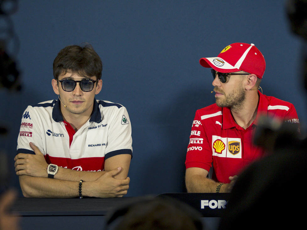 Charles Leclerc, Sebastian Vettel