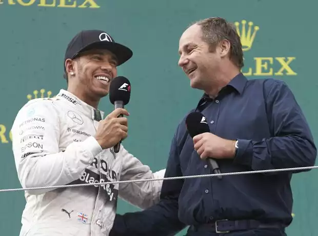Lewis Hamilton, Gerhard Berger Titel-Bild zur News: Lewis Hamilton, Gerhard Berger