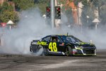 Burnout-Show in Las Vegas: Jimmie Johnson (Hendrick) 