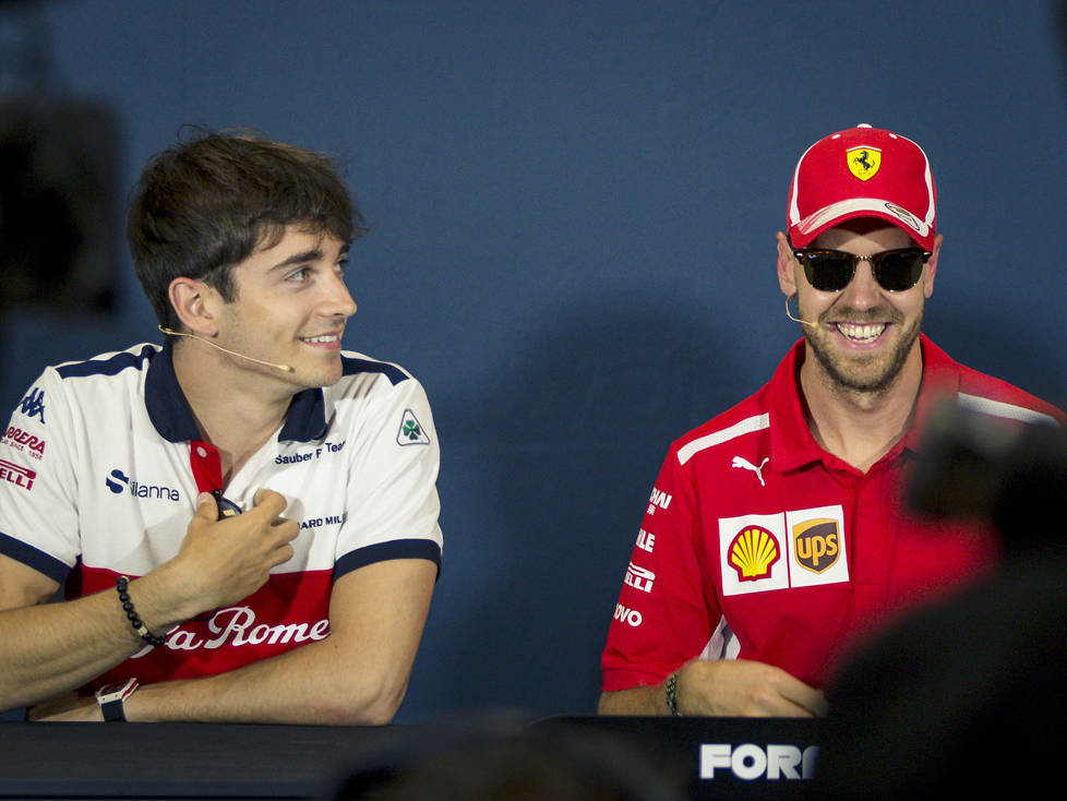 Charles Leclerc, Sebastian Vettel