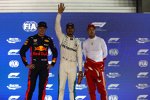 Max Verstappen (Red Bull), Lewis Hamilton (Mercedes) und Sebastian Vettel (Ferrari) 