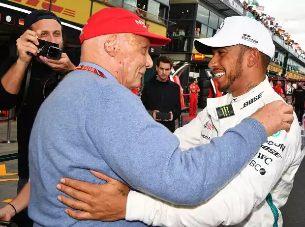 Titel-Bild zur News: Lewis Hamilton, Niki Lauda