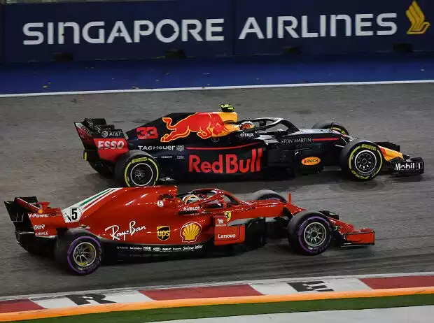 Sebastian Vettel, Max Verstappen Titel-Bild zur News: Sebastian Vettel, Max Verstappen