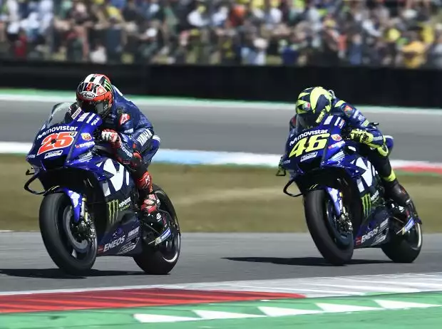 Titel-Bild zur News: Maverick Vinales, Valentino Rossi