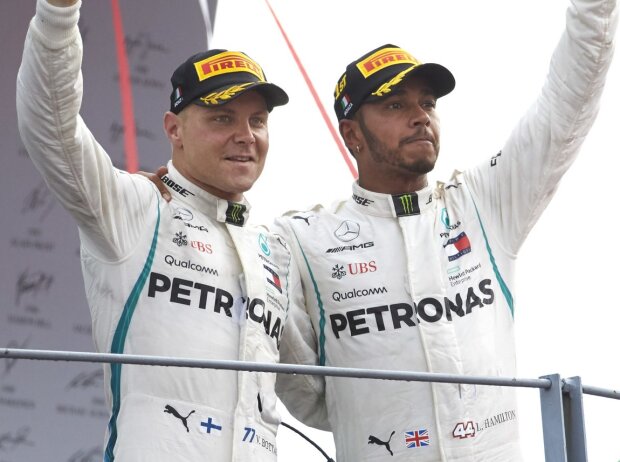 Titel-Bild zur News: Lewis Hamilton, Valtteri Bottas