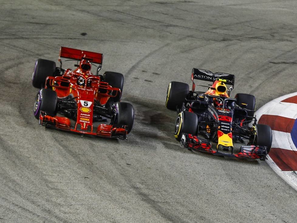 Sebastian Vettel, Max Verstappen