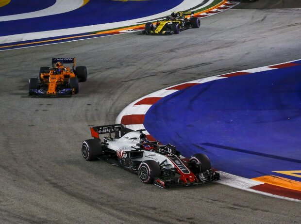 Titel-Bild zur News: Romain Grosjean, Fernando Alonso