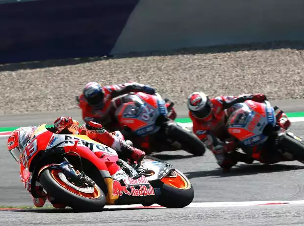 Titel-Bild zur News: Marc Marquez, Jorge Lorenzo, Andrea Dovizioso