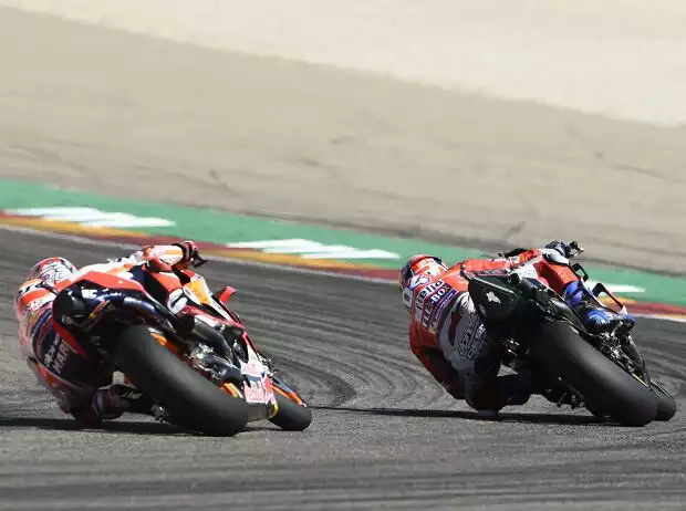 Titel-Bild zur News: Andrea Dovizioso, Marc Marquez