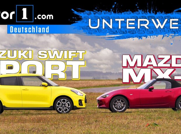 Titel-Bild zur News: Suzuki Swift Sport vs. Mazda MX-5 2018
