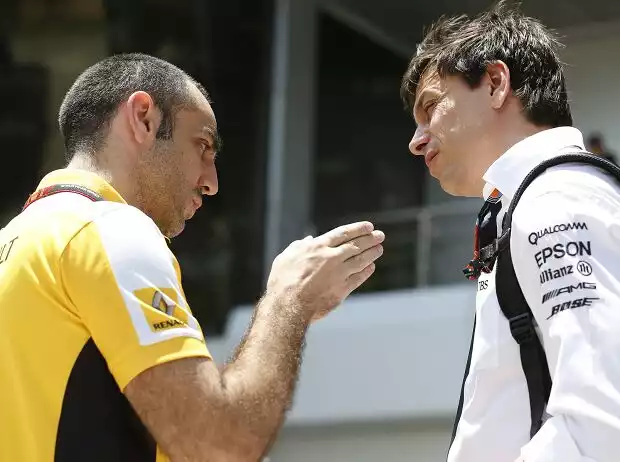 Cyril Abiteboul, Toto Wolff Titel-Bild zur News: Cyril Abiteboul, Toto Wolff