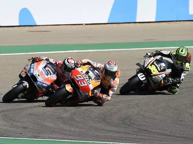 Marc Marquez, Jorge Lorenzo, Cal Crutchlow Titel-Bild zur News: Marc Marquez, Jorge Lorenzo, Cal Crutchlow