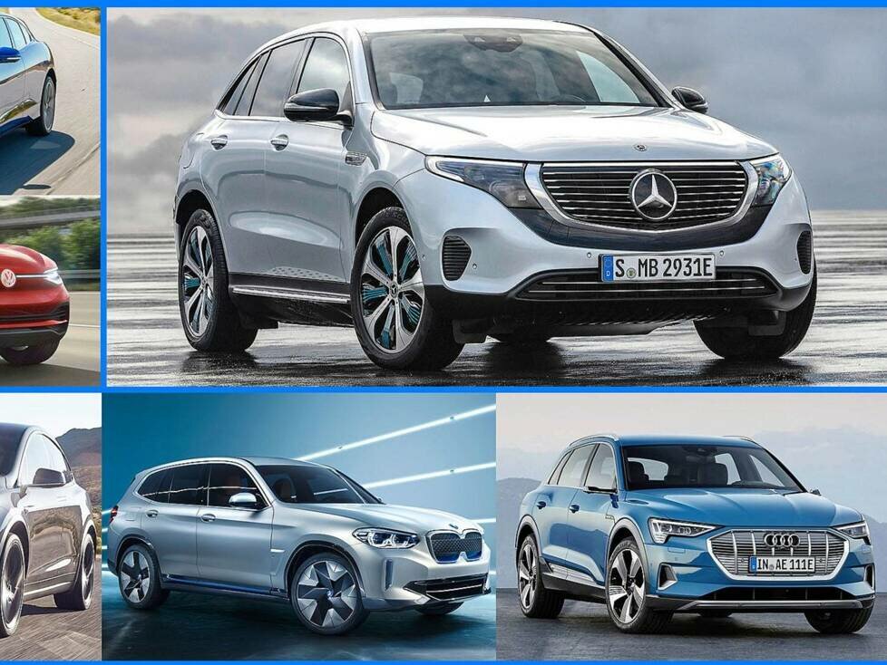 Audi e-tron, Mercedes EQC und ihre Konkurrenten