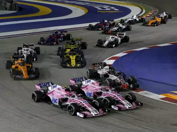 Esteban Ocon, Sergio Perez Titel-Bild zur News: Esteban Ocon, Sergio Perez