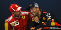 Bild zum Inhalt: Daniel Ricciardo scherzt: "Dachte noch nie, dass Vettel gut ist!"