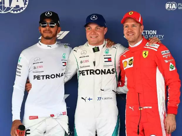 Lewis Hamilton, Valtteri Bottas, Sebastian Vettel Titel-Bild zur News: Lewis Hamilton, Valtteri Bottas, Sebastian Vettel