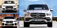 Mercedes GLE gegen Audi Q7 und BMW X5 2018