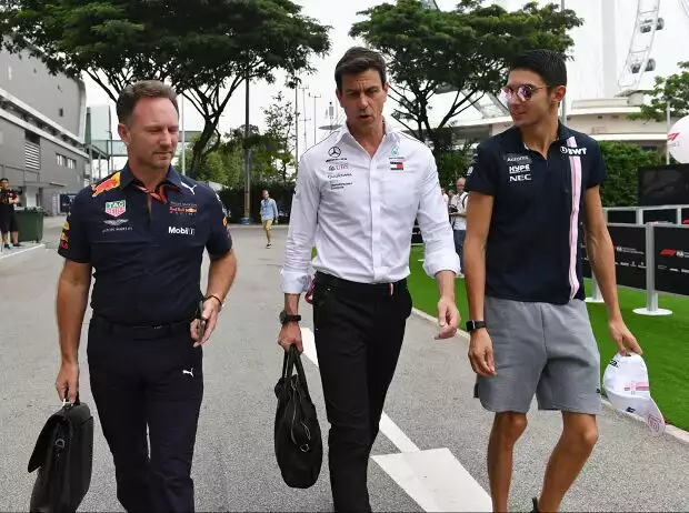 Christian Horner, Toto Wolff, Esteban Ocon Titel-Bild zur News: Christian Horner, Toto Wolff, Esteban Ocon