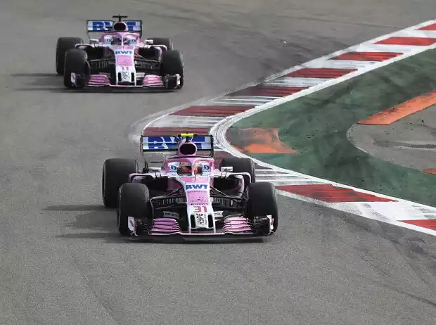 Esteban Ocon, Sergio Perez Titel-Bild zur News: Esteban Ocon, Sergio Perez