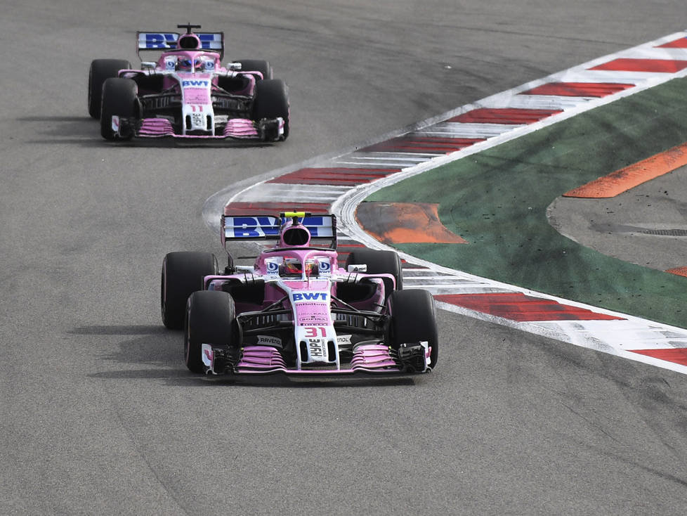 Esteban Ocon, Sergio Perez