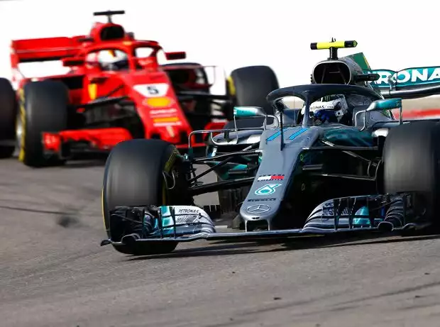 Valtteri Bottas, Sebastian Vettel Titel-Bild zur News: Valtteri Bottas, Sebastian Vettel