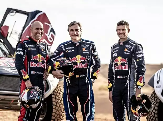 Stephane Peterhansel, Carlos Sainz, Cyril Despres Titel-Bild zur News: Stephane Peterhansel, Carlos Sainz, Cyril Despres