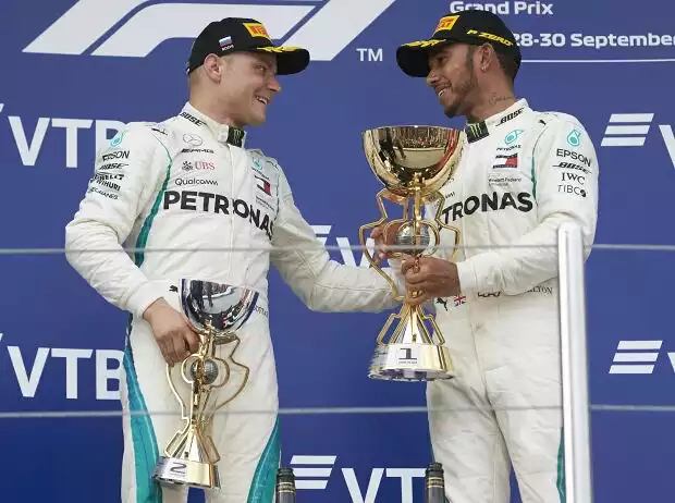 Titel-Bild zur News: Lewis Hamilton, Valtteri Bottas