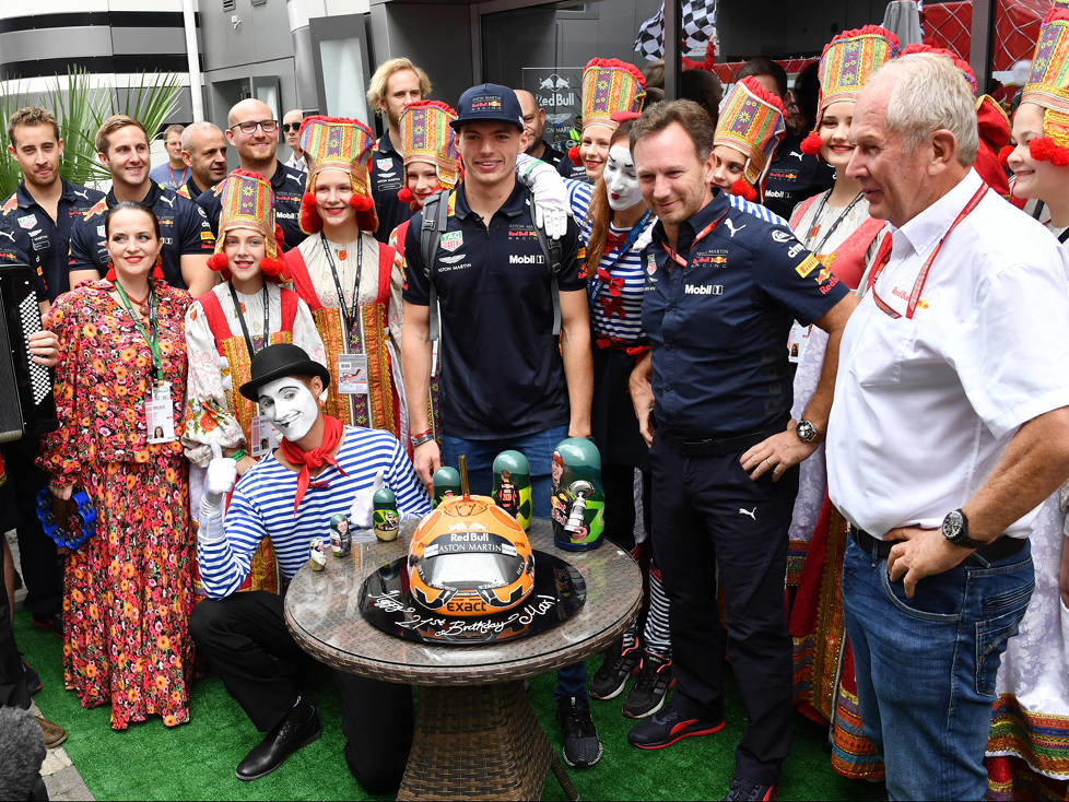 Max Verstappen, Christian Horner, Helmut Marko