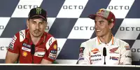 Bild zum Inhalt: Marc Marquez über neuen Teamkollegen Jorge Lorenzo: "Gibt keine Ausreden"