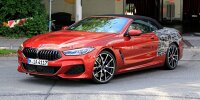 Bild zum Inhalt: BMW 8er Cabrio (2019) Erlkönig: Er trägt sündiges Rot!