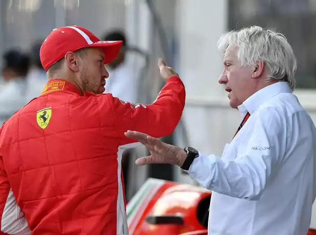 Titel-Bild zur News: Sebastian Vettel, Charlie Whiting