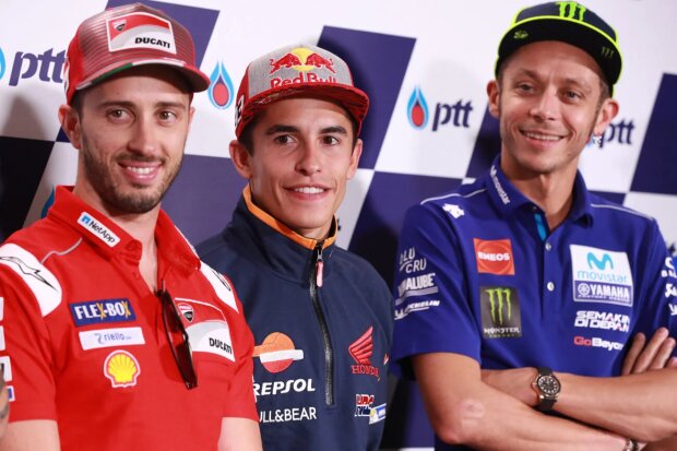 Marc Marquez Yamaha Yamaha MotoGP ~Andrea Dovizioso, Marc Marquez und Valentino Rossi ~       