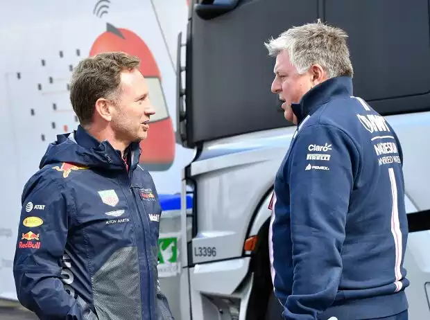 Christian Horner, Otmar Szafnauer Titel-Bild zur News: Christian Horner, Otmar Szafnauer