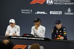 Valtteri Bottas (Mercedes), Lewis Hamilton (Mercedes) und Max Verstappen (Red Bull) 