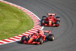 Sebastian Vettel (Ferrari) und Kimi Räikkönen (Ferrari) 