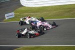 Romain Grosjean (Haas), Sergio Perez (Racing Point) und Charles Leclerc (Sauber) 