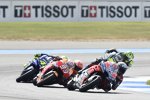 Andrea Dovizioso vor Marc Marquez und Valentino Rossi 