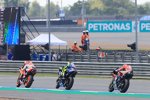 Marc Marquez vor Valentino Rossi und Andrea Dovizioso 