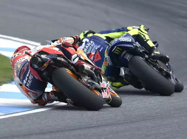 Marc Marquez, Valentino Rossi Titel-Bild zur News: Marc Marquez, Valentino Rossi