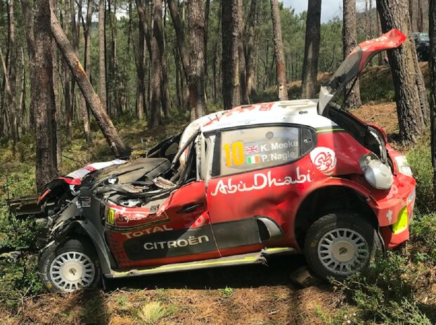 Unfallauto von Kris Meeke, Citroen