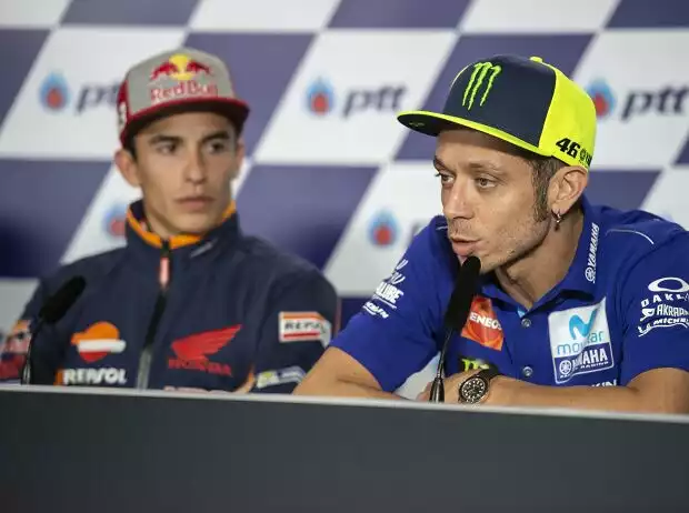 Marc Marquez, Valentino Rossi Titel-Bild zur News: Marc Marquez, Valentino Rossi