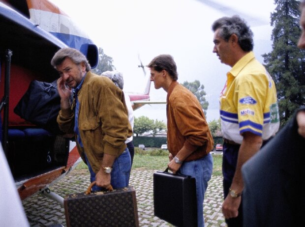 Michael Schumacher, Willi Weber, Flavio Briatore