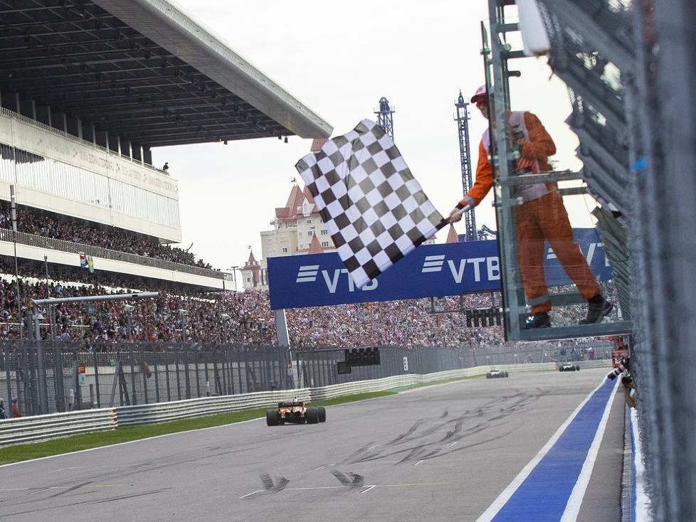 Sebastian Vettel, Zielflagge